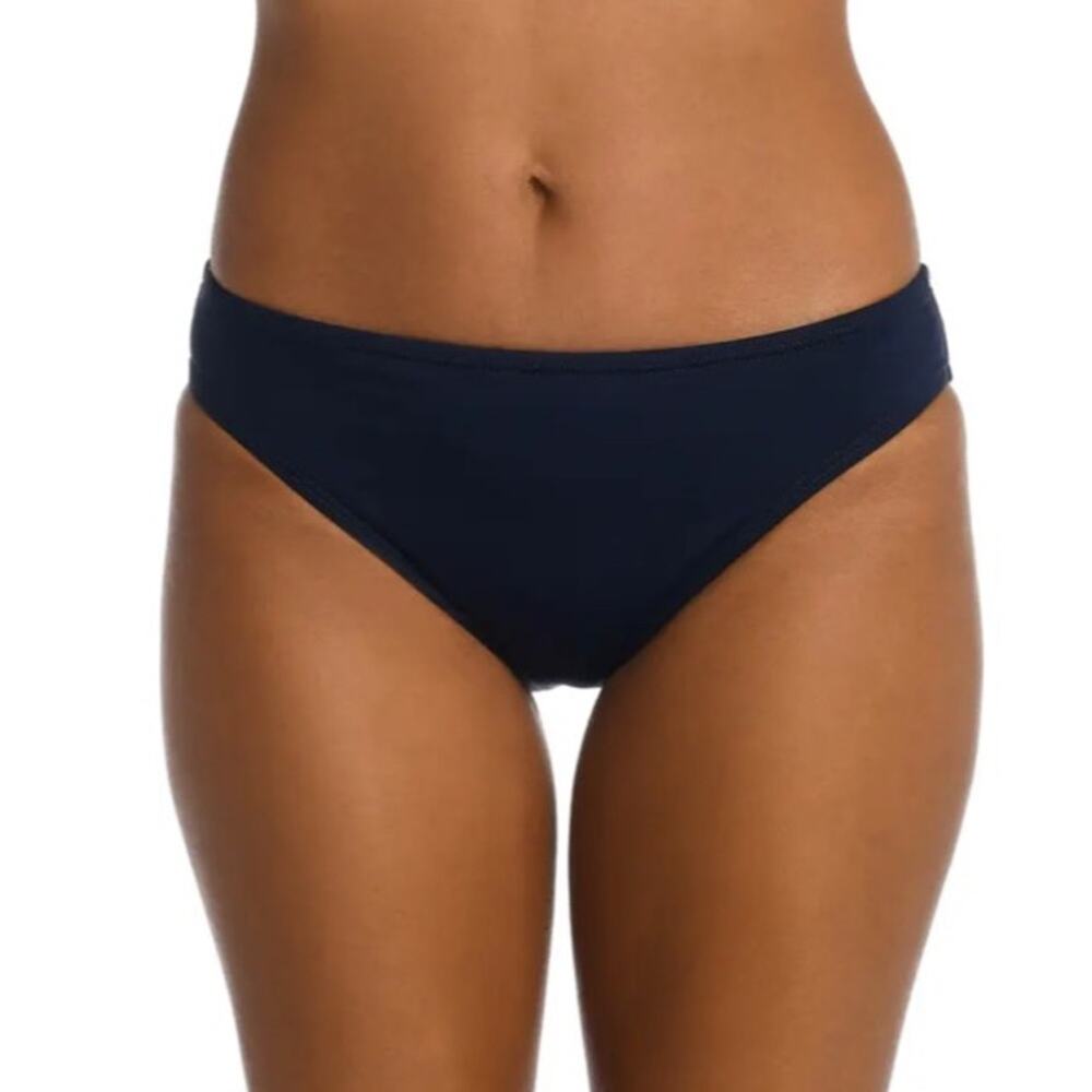 La Blanca Indigo Solid Hipster Bikini Bottoms Nwot